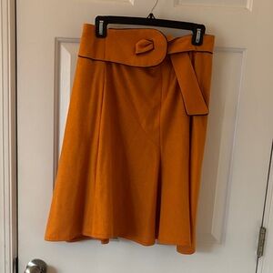Shin Choi A-Line Skirt in Vibrant Orange